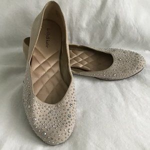 KELLY & Katie Sparkle Toe Ballet Flats